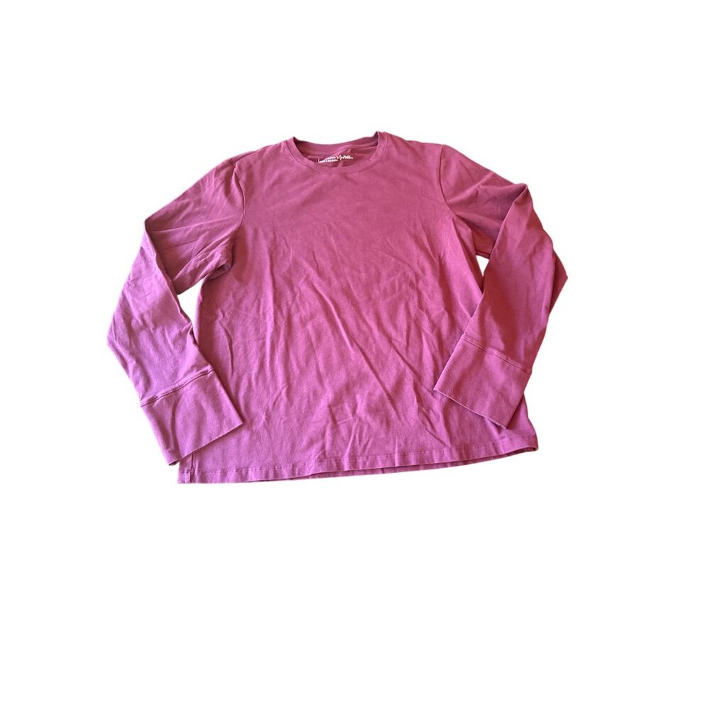 Gudrun Sjödén Womens Long-Sleeve Cotton Blend Top‎ Plum Purple Size L